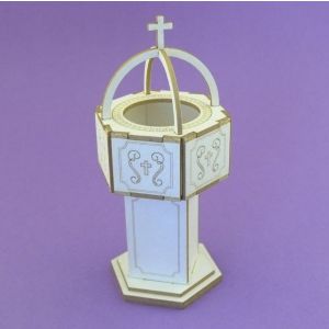 Tekturka Crafty Moly 3D Chrzcielnica